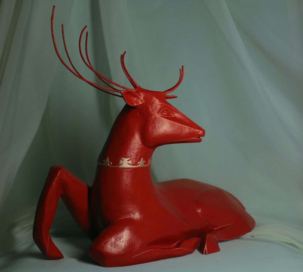 Sculpture of stag