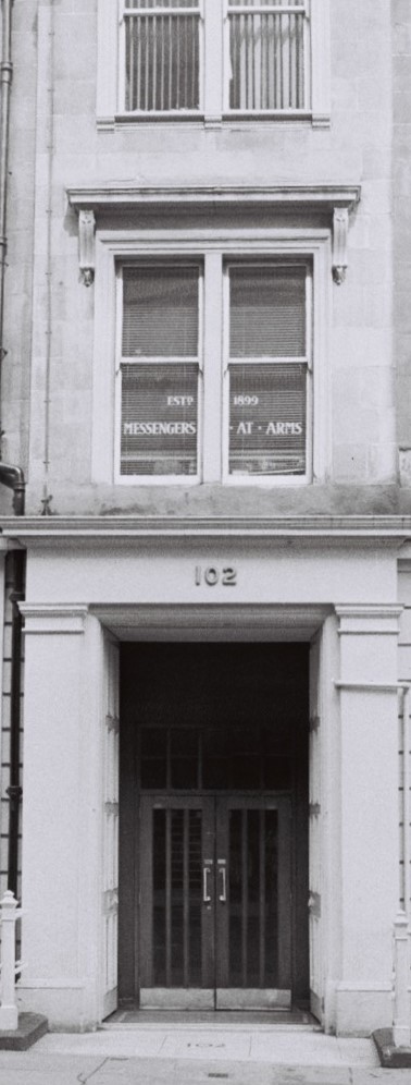 Sheriff Officers Rutherford and Macpherson door entrance Glasgow